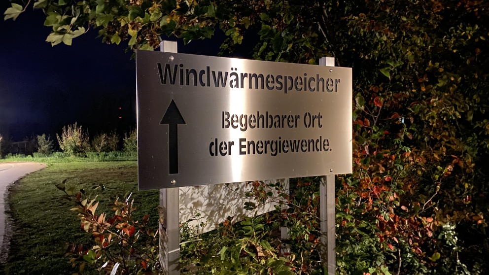 The entrance to the thermal energy storage facility in Nechlin